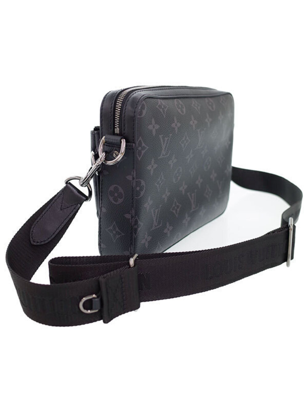 Louis Vuitton Shoulder Trio Monogram Messenger Eclipse Bag Black
